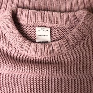 Zara Girl Knitwear pink sweater, size 8